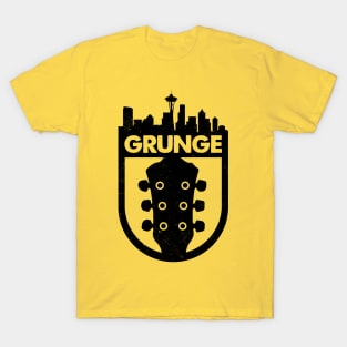 Grunge Music - Seattle Skyline T-Shirt